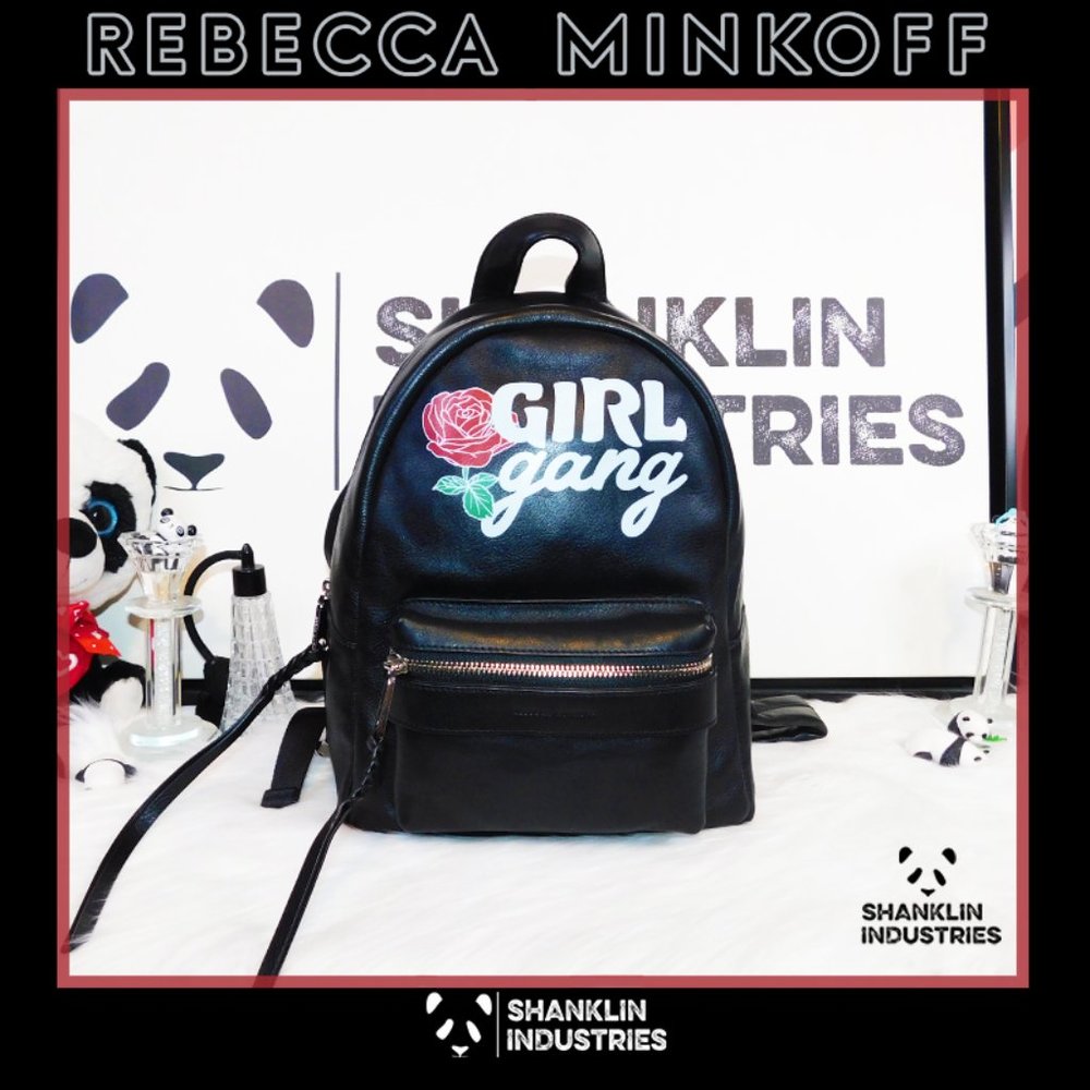 🤍🐼REBECCA MINKOFF🐼🤍 NWT Small Leather Girl * Gang Backpack